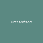 CAPP开发者校验机制